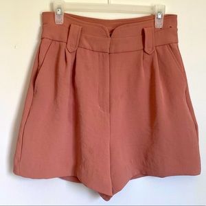 Express Women’s Dusty Rose Shorts with Two Side Pockets and Faux Back Pockets